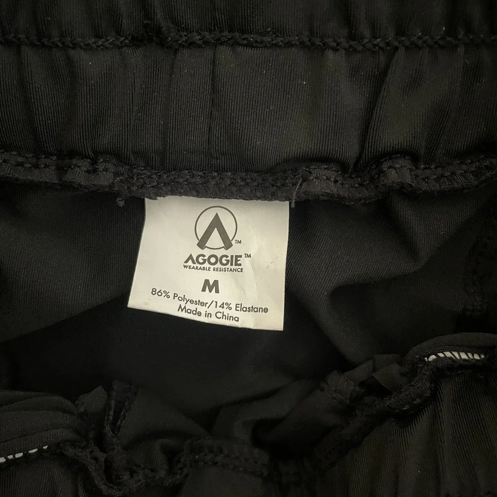 Agogie Wearable Resistance +40 Ruched Pants Black Size M Activewear Training